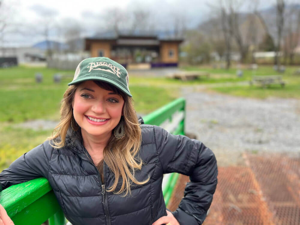 Embroidered Mountain Logo Baseball Hat